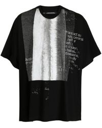 Julius - T-shirt en coton à imprimé graphique - Lyst