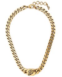 Alexander McQueen - Collar de cadena con logo - Lyst
