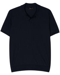Roberto Collina - Knitted Cotton Polo Shirt - Lyst