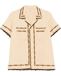 Bode - Beaded Embroidered Shirt - Lyst