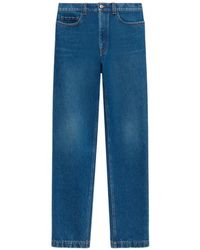 Marni - Logo-Patch Straight-Leg Jeans - Lyst