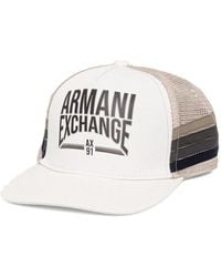 ARMANI EXCHANGE - Baseballkappe Mit Logo-Print - Lyst