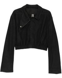Rick Owens - Cropped Elasticated-Waist Jacket - Lyst