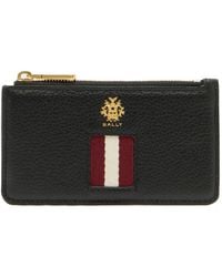 Bally - Tarjetero Con Motivo Del Logo - Lyst