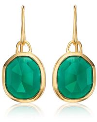 Monica Vinader - Siren Wire Onyx Earrings - Lyst