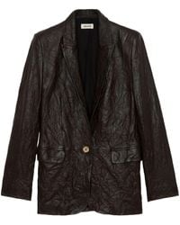 Zadig & Voltaire - Verys Fróisse Leather Jacket - Lyst