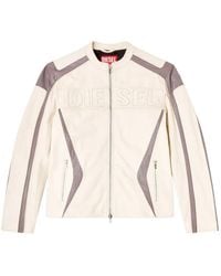 DIESEL - L-Adam Leather Jacket - Lyst