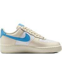 Nike - Zapatillas Air Force 1 Low '07 Next Nature Pale Ivory/University Blue - Lyst