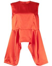 Comme des Garçons - Top Con Dobladillo Asimétrico - Lyst