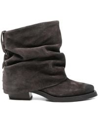 Ash - 35Mm Ruched Studded Boots - Lyst