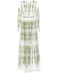 Giambattista Valli - Midi-jurk Met Geborduurde Bloemen - Lyst