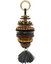 Etro - Leather Charm With Discs And Tassel - Lyst