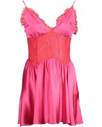 Gaelle Paris - Lace-Detail Mini Dress - Lyst