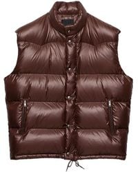 Prada - Daunenweste Aus Re-Nylon - Lyst