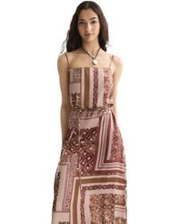 Scotch & Soda - Tile-Print Spaghetti-Strap Dress - Lyst