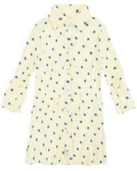 GONGDID DESIGN - Floral Pleated Shirt-Dress - Lyst