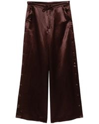Cynthia Rowley - Press-Stud Wide-Leg Trousers - Lyst