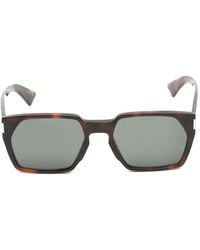 Saint Laurent - Lunettes De Vue Géométriques À Effet Écaille De Tortue - Lyst