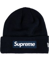 supreme new era beanie black