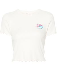 Mc2 Saint Barth - Camiseta Serena de canalé - Lyst