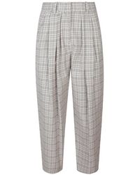 Isabel Marant - Geruite Plooibroek - Lyst