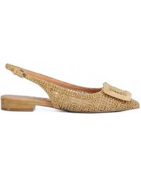 Bibi Lou - Buckle-Detail Slingback Ballet Flats - Lyst