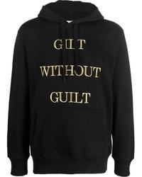 Moschino - Embroidered-Slogan Long-Sleeve Hoodie - Lyst