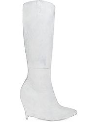 Maison Margiela - Wedge-Heeled Knee-High Boots - Lyst