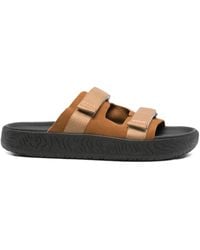 Veja - Double-Strap Suede Sandals - Lyst