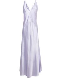 Lethicia Bronstein - Robe Longue À Col V - Lyst