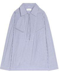 Dries Van Noten - Camisa a rayas de algodón - Lyst
