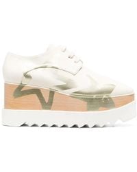 Stella McCartney - Elyse Star-Print Platform Shoes - Lyst