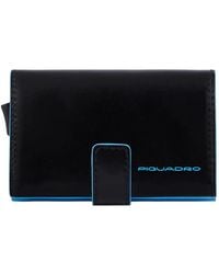 Piquadro - Metal Leather Cardholder - Lyst