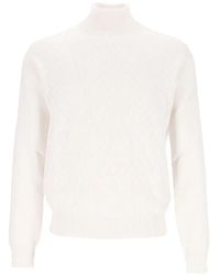 Corneliani - Intarsia-Knit Roll-Neck Sweater - Lyst