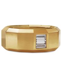 David Yurman - Bague Faceted En 18Ct Pavée De Diamants (10 Mm) - Lyst
