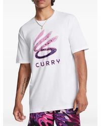 Under Armour - T-Shirt Curry À Logo Imprimé - Lyst