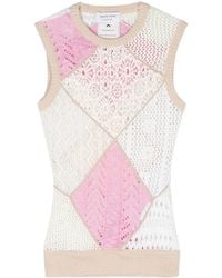 Marine Serre - Regenerated Crochet-Knit Top - Lyst