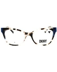 DKNY - Tortoiseshell-Effect Cat-Eye Glasses - Lyst