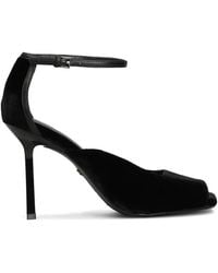 Lola Cruz - Qelina 90 Velvet Sandals - Lyst