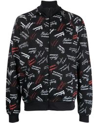 Moschino - Logo-print Zip-up Sweatshirt - Lyst