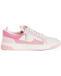Giuseppe Zanotti - 94 Panelled Low-Top Leather Sneakers - Lyst