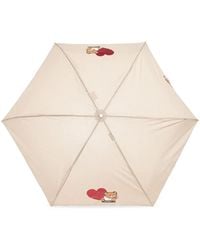 Moschino - Teddy Bear-Print Compact Umbrella - Lyst