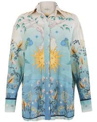 Agua Bendita - Nader Anastasia Graphic-Print Button-Up Shirt - Lyst