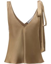 JW Anderson - Silk Tie-Detail Top - Lyst