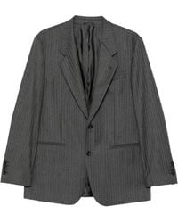 Reveres 1949 - Veste À Fines Rayures Et Revers Crantés - Lyst