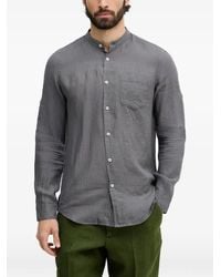 Benetton - Mandarin-Collar Pocket Shirt - Lyst