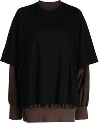 Undercover - Layered Cotton Sweatshirt - Lyst