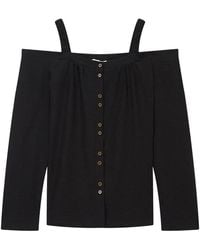 B+ AB - Off-The-Shoulder Button-Up Top - Lyst