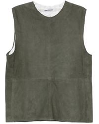 SONIA CARRASCO - Suede Panelled Blouse - Lyst