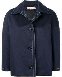 Marni Chaqueta corta con diseño liviano - Azul